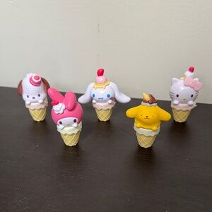 Sanrio Ice Cream Cone Character Figurine Set